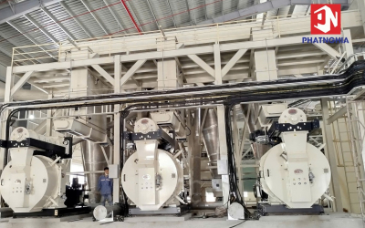 Máy ép viên nén mùn cưa công suất lớn - Giải pháp sản xuất hiệu quả cho doanh nghiệp