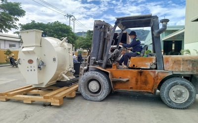 CÔNG TY PHÁT NGHĨA BÀN GIAO 3 MÁY ÉP VIÊN BIOMASS 7932-7 CỦA CPM CHO KHÁCH HÀNG